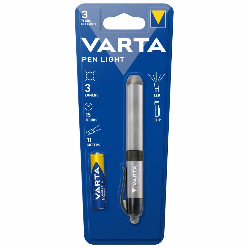 Varta LED Pen Light 16611 mit AAA Batterie LED-Taschenlampe Taschenlampe