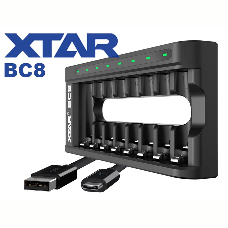 XTAR BC8 Ladegerät für 1,5V Li-Ion Ladegerät Akku