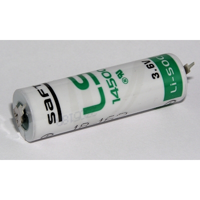 Saft LS 14500 (AA) 2PF Lötanschluss Lithium Thionylchlorid Batterie
