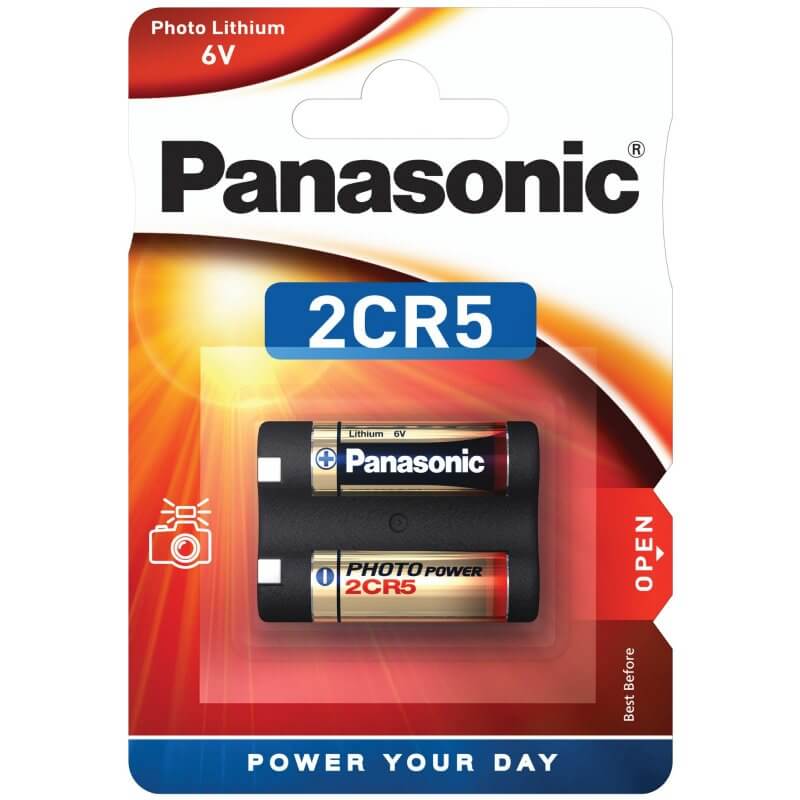 2x 2CR5 2CR5M Foto-Batterie Lithium 6V von PANASONIC 