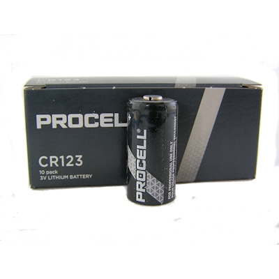 10x Procell CR123 (Duracell) 3V Lithium Batterie Lithium Batterie