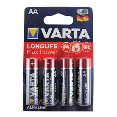 4x Varta Longlife Max Power AA Alkaline Batterie Alkaline Batterie