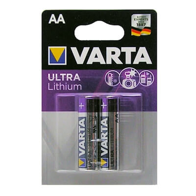 2x Varta Lithium AA Lithium Batterie