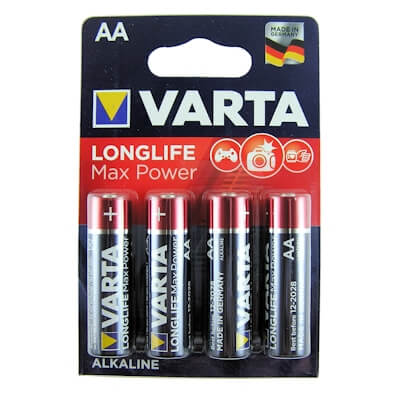 4x Varta Longlife Max Power AAA Alkaline Batterie Alkaline Batterie