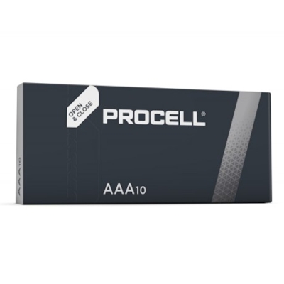 10x Procell AAA (Duracell Industrial) Alkaline Batterie Alkaline Batterie