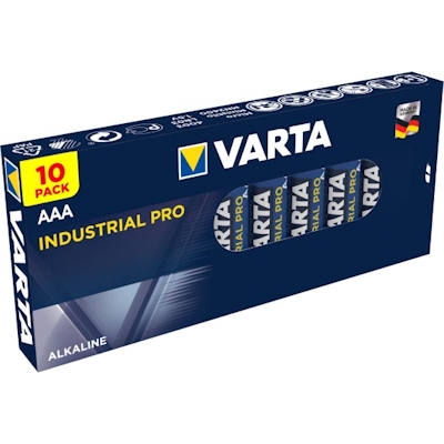 10x Varta Industrial Pro AAA Alkaline Batterie Alkaline Batterie