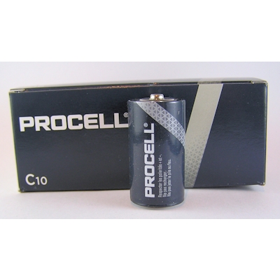 10x Procell C Baby (Duracell Industrial) Alkaline Batterie