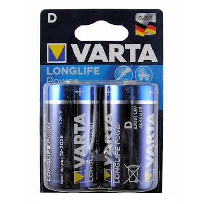 2x Varta Longlife Power D / Mono Alkaline Batterie Alkaline Batterie