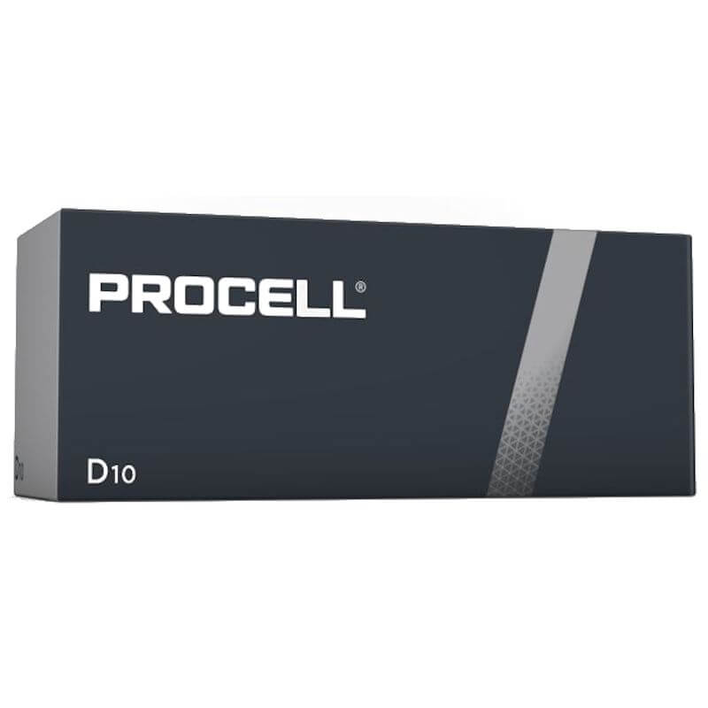 10x Procell D Mono (Duracell Industrial) Alkaline Batterie Alkaline Batterie