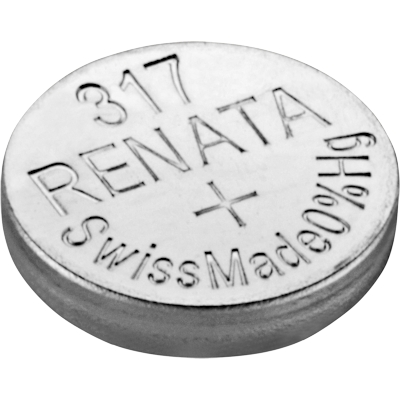 2x Renata 317 Uhren-Batterie Knopfzelle SR516SW Silberoxid Blisterware Neu 