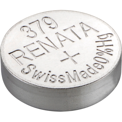 2x Renata 379 Uhren-Batterie Knopfzelle SR521SW SR521 AG0 1,55V Silberoxid Neu 