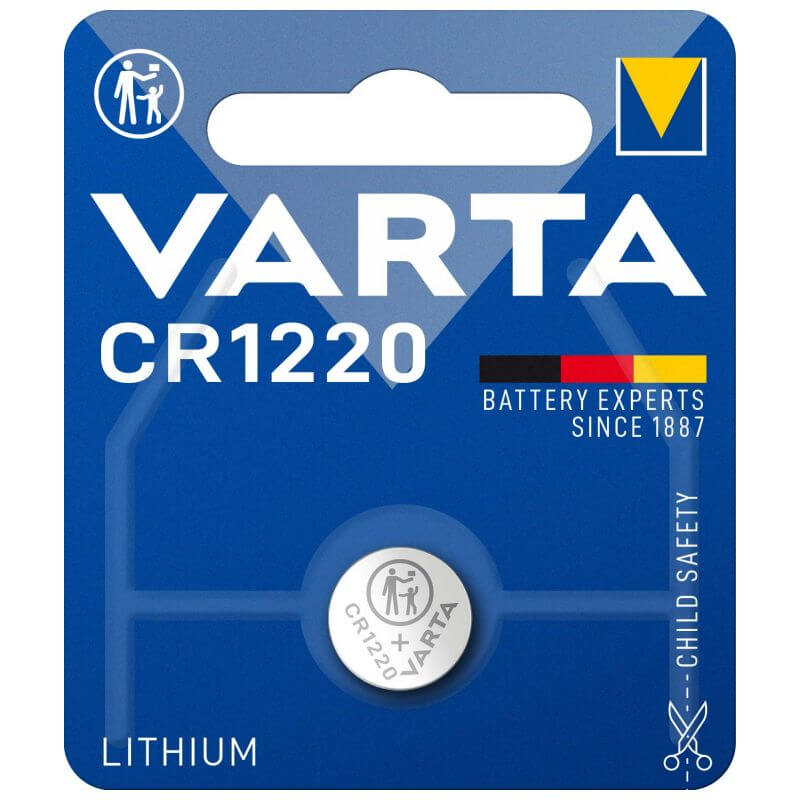 1 x CR1220 3V Lithium Batterie Knopfzelle auf 1 Blistercard a 1 Stück Eunicell 