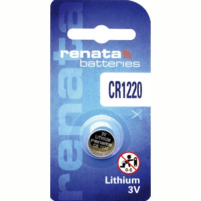 Renata CR1220 3V Lithium Knopfzelle Lithium Knopfzelle