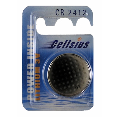 Cellsius CR2412 3V Lithium Knopfzelle Lithium Knopfzelle