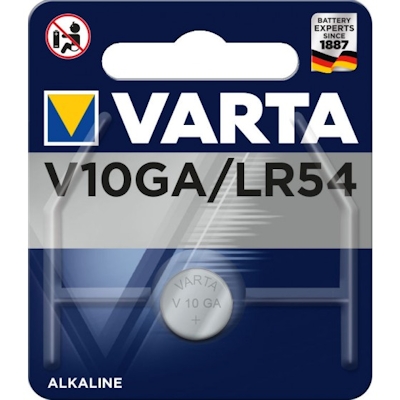 VARTA-Knopfzelle-Batterie-V10GA/LR54-Alkaline-1,5V-Mai 2022-1 Stück 