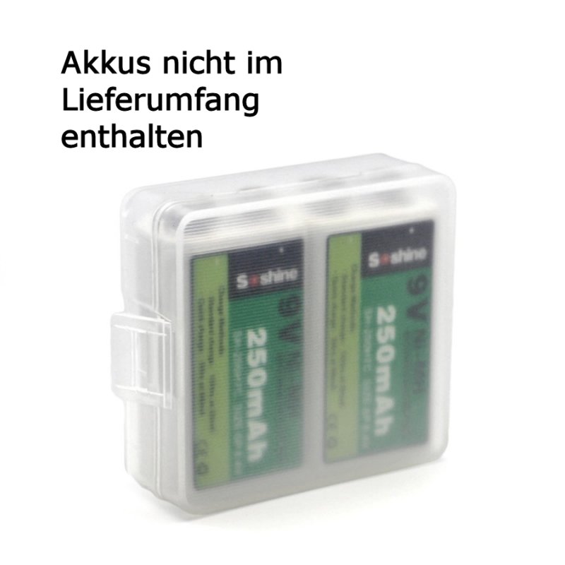 Akkubox für 2x 9V Akkus oder Batterien Box Akku