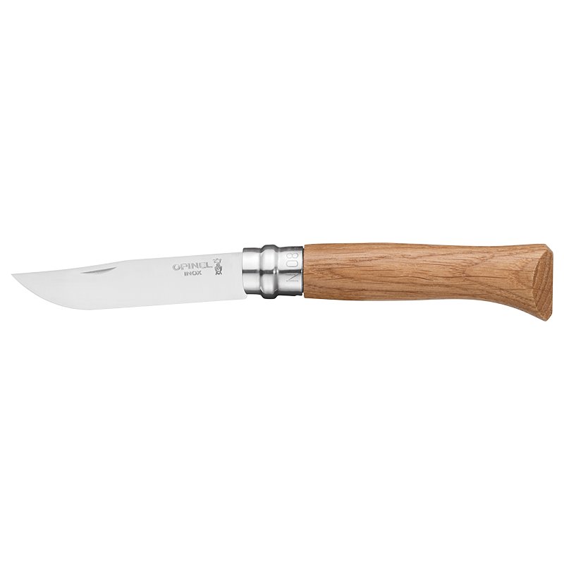Opinel No 08 Eichenholz Inox rostfrei Taschenmesser Messer