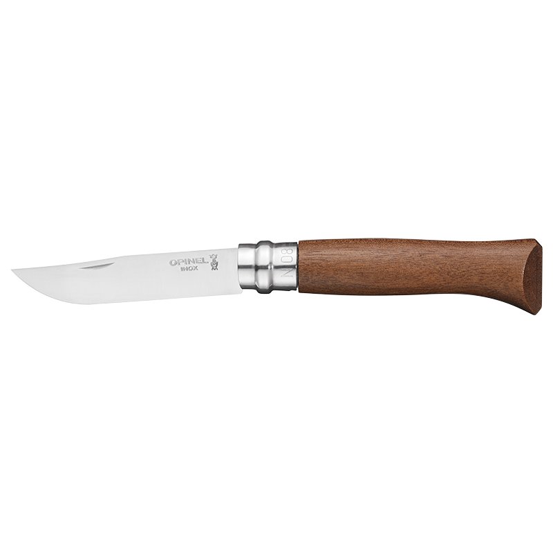 Opinel No 08 Nussbaumholz Inox rostfrei Taschenmesser Messer