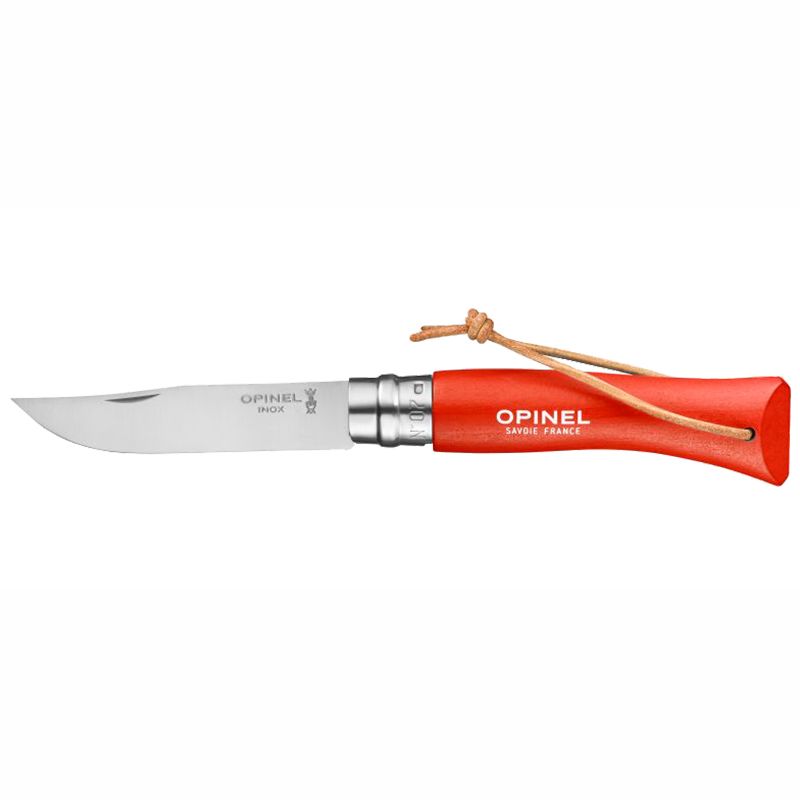 Opinel No 07 Colorama Baroudeur Taschenmesser orange-rot Taschenmesser Messer