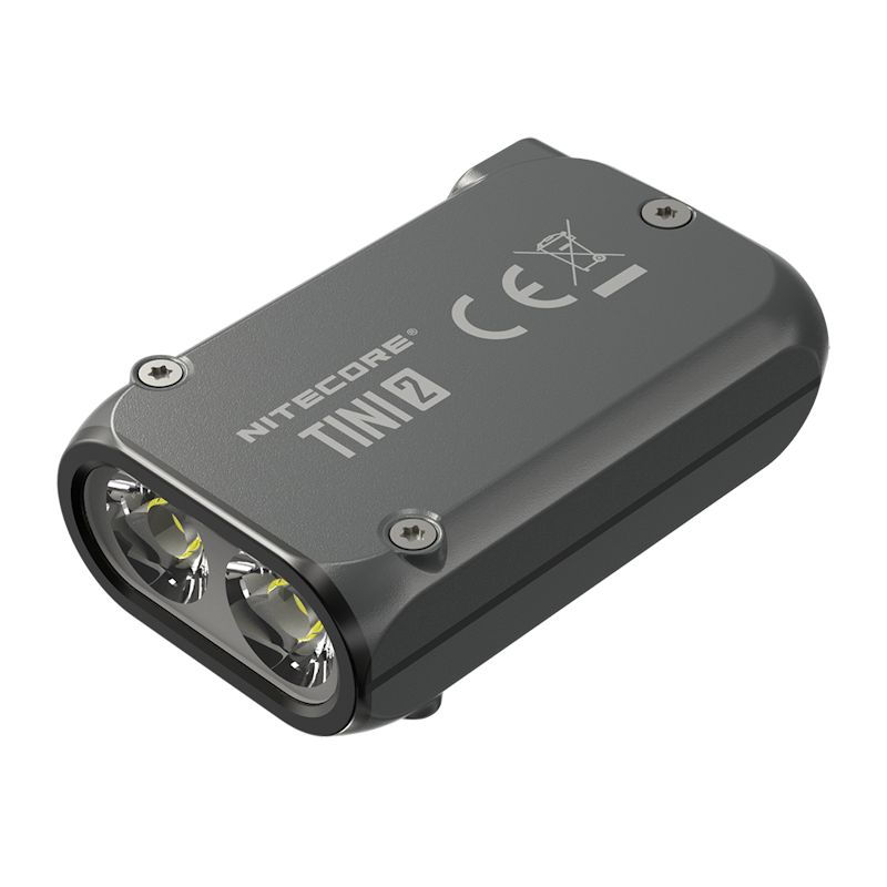 Nitecore TINI 2 LED Taschenlampe mit Akku (grau) LED-Taschenlampe Taschenlampe