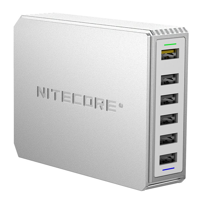 Nitecore Netzteil 6x USB-A 1x Quick Charge 3.0 Netzteil Akku