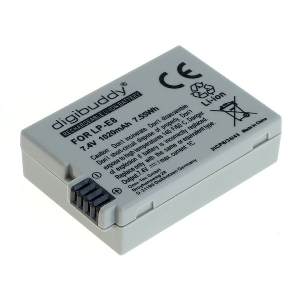Аккумулятор canon lp e8