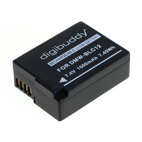 digibuddy Akku kompatibel zu Panasonic DMW-BLC12 Li-Ion Lithium Akku
