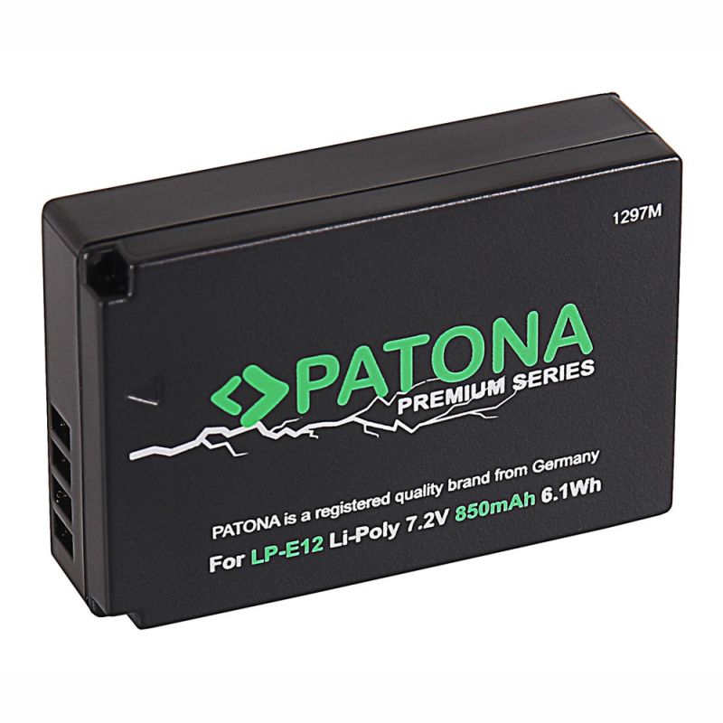 Patona Akku kompatibel zu Canon LP-E12 EOS M50 Lithium Akku