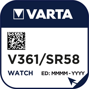 Varta 361 (V361) Uhrenbatterie Silberoxid Knopfzelle
