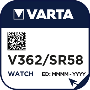 Varta 362 (V362) Uhrenbatterie Silberoxid Knopfzelle