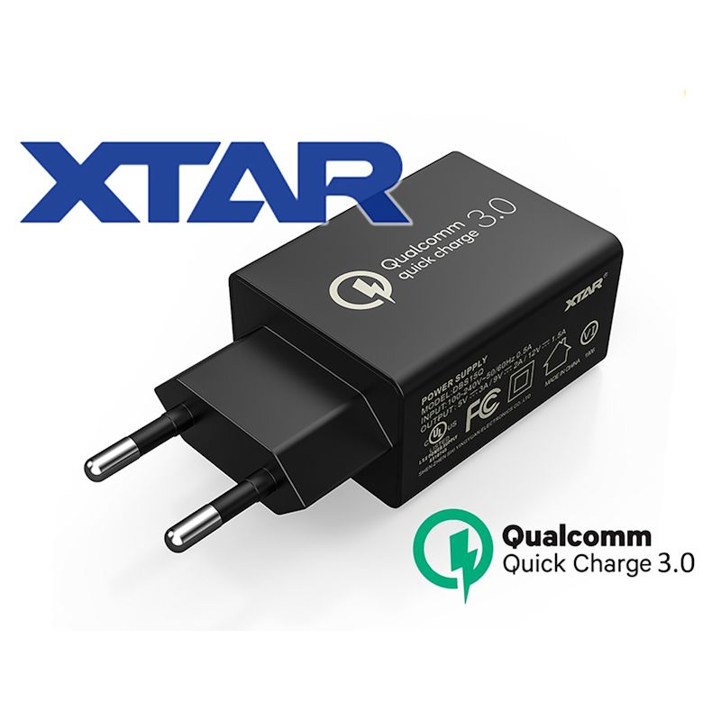 XTAR Netzteil USB-A Quick Charge 3.0 Netzteil Akku