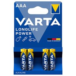 4x Varta Longlife Power AAA Alkaline Batterie