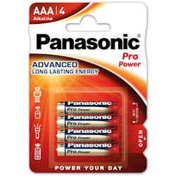 4x Panasonic Pro Power AAA 1.5 Volt