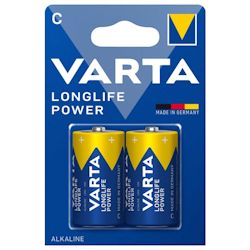 2x Varta Longlife Power C / Baby 1.5 Volt