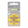 6x Power one 10 (gelb) Hörgerätebatterien 1.45 Volt