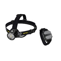 Nitecore HU60 LED Stirnlampe mit Fernbedienung und Akku 0 Volt
