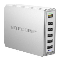 Nitecore Netzteil 6x USB-A 1x Quick Charge 3.0 0 Volt