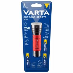 Varta Outdoor Sports F10 Taschenlampe mit 3x AAA Batterien 0 Volt