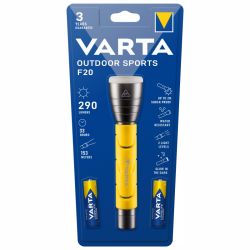 Varta Outdoor Sports F20 Taschenlampe mit AA Batterien 0 Volt